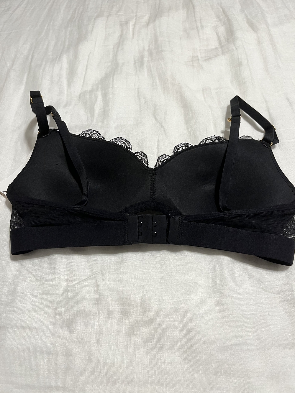 Lively The Lace Too-Hot-To-Hide Bra Black 34C NWT